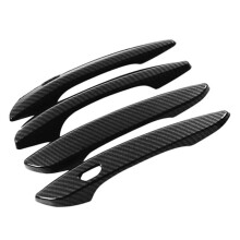 4Pcs Carbon Fiber Car Exterior Side Door Handle Frame Cover Trim for CX-30 CX30 2020 2021 2022