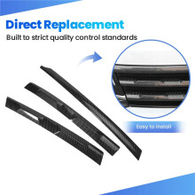 LHD for L 2017-2021 Carbon Fiber Front Bumper Mesh Center Grille Grill Moulding Strips Cover Trim