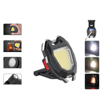 LED Working Light Portable Keychain Flashlight Camping COB Lamp for Cigarette Lighter Bottle Opener Whistle Light