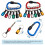Bithouder Sleutelhanger, 2 Sets van 6 STUKS 1/4 Boorbithouder, Easy Release en Quick Change Bithouder,Schroevendraaier Bithouder 8