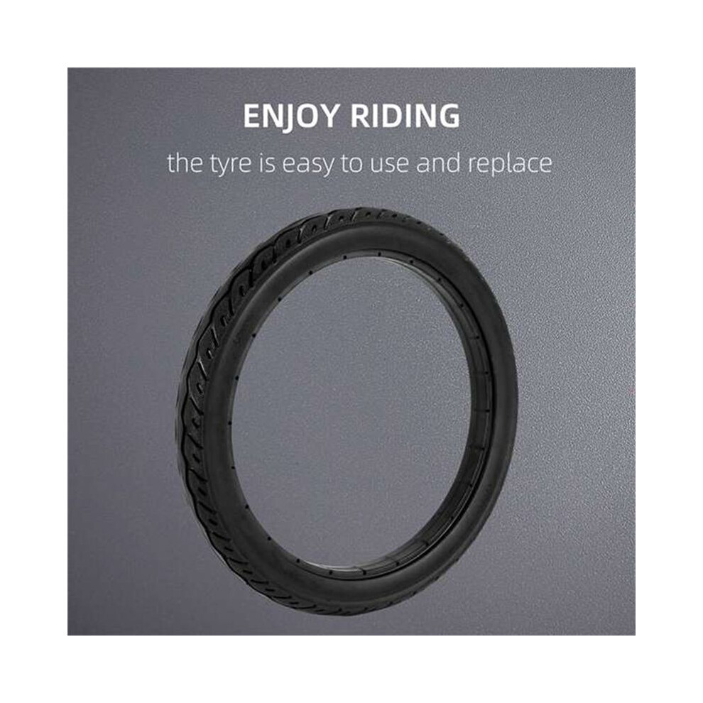 2Pcs 16 Inch 16 X 1.75 Bicycle Solid Tires Bicycle Bike Tires Standby Polyurethane Non-Slip Tires Cycling Tyre Black 6032940063054