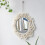Macrame Mirror Handmade  Makeup Mirror Compact Bohemia Decoration Home Bedroom Decorative Wall Mirror 3