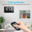 Digital Wall Clock Large Display Alarm Clock with Wireless Remote Control LED Wall Clock with Date and Temperature-A 4