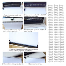 Double Loop Wire Spine 34 Loop 1/2in