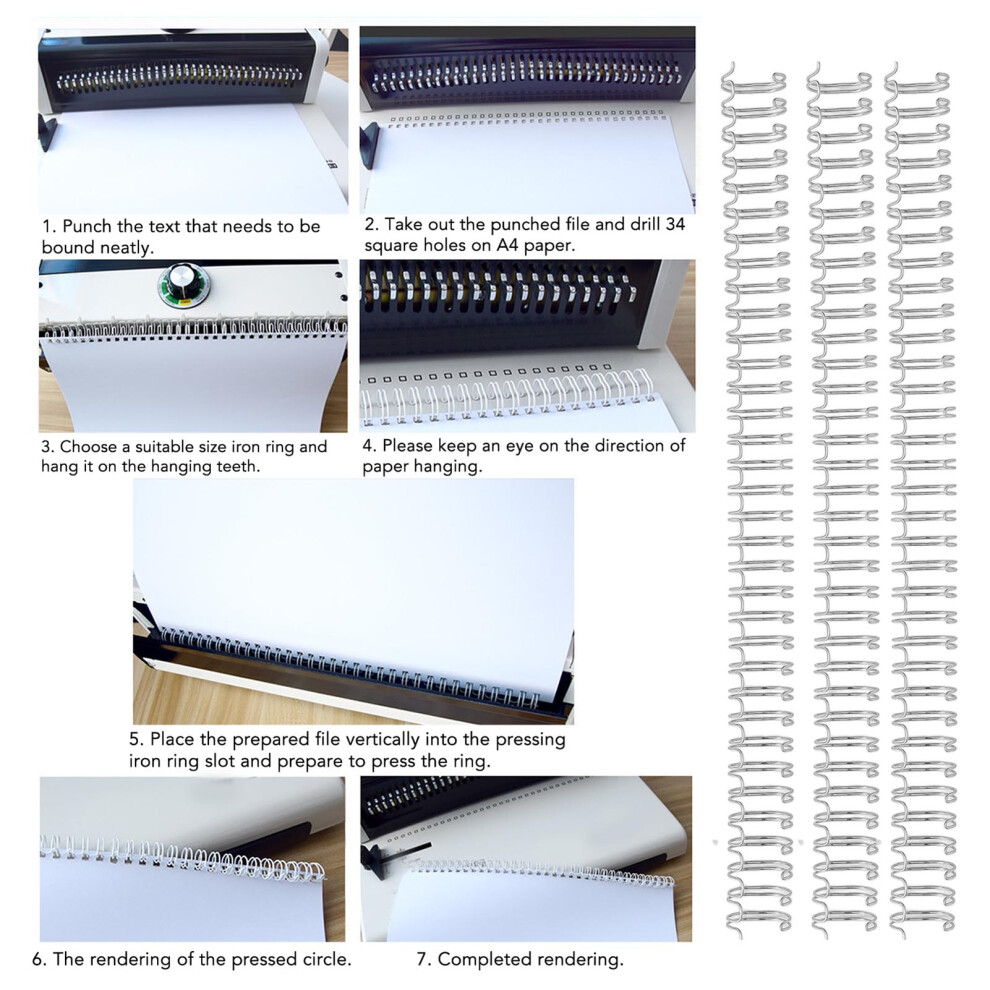 Double Loop Wire Spine 34 Loop 1/2in
