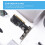 Scheda di Espansione USB 2.0 Scheda di Espansione per Chip PCI a 5 USB 2.0 2