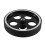 300mmX8mmX18mm Industrial Aluminum Rubber Measuring Encoder Meter Wheel for Industrial Encoder Encoder 4