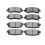 4pcs Front Rear Brake Pads Brakes for 2007-2011  Nitro 2008-2012 for  Liberty 07-17   2018 Front 3