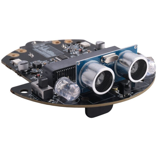 Robot Programmable Robotic Kit Based  BBC Microbit V2 and V1 for STEM Coding Education with Chargeable Battery(A)
