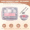 5 Compartments Lunch Box Stainless Steel Leak-Proof Large Bento Boxes Soup Container School Dinnerware() 2