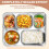 5 Compartments Lunch Box Stainless Steel Leak-Proof Large Bento Boxes Soup Container School Dinnerware() 3