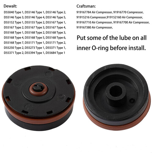 N008792 D55155 Replacement Air Compressor Regulator Repair Kit, Compatible with CraftsmanCompressor Regulator Repair Kit 2