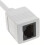 kenable Network CAT6 UTP Ethernet RJ45 Extension Male/Female Cable White  1m 2