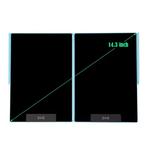 14.3-Inch Folding LCD Handwriting Writing Tablet with Split Screen Erasable Electronic Drawing Board and Note Book 1