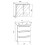 3 pcs washbasin Badinos SP 2