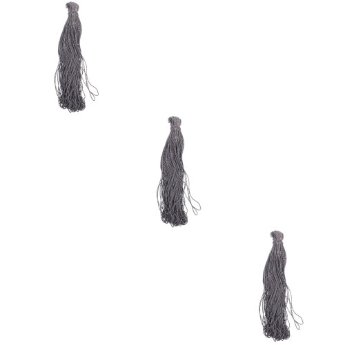 3Stk Grau Bungee Cord Elastisch Für Kleidung Stretch Seil Für DIY