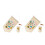 2Stk Halter Wand Banner Aus Canvas Holz Beige 1
