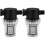 2Pcs High Efficiency Black Plastic Water Hose Inline Strainer Filter 1