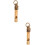 2St Koper Fluit Sleutelhanger Decoratieve Nood Fluit 1