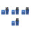 4Sets Chrom-Vanadium Leder Stempelset Und Mehrfarbig 1