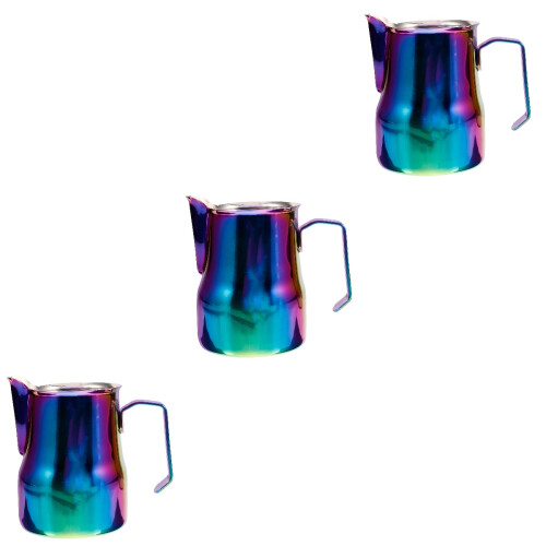 3Stk Milchaufschäumer Mit Ergonomischem Griff Bunt