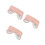 3Pièces Cache-Oreilles Cocon Laine D'agneau Rose 1