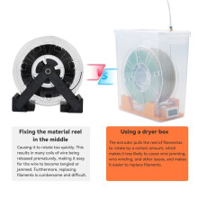 3D Printer Filament Dryer Box Airtight and Moisture-Resistant Real- Monitoring for 3D Printer PLA ABS Filaments