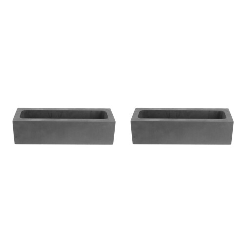 2Stk Graphit Gussform Eisen Für DIY Schmuck Schwarz