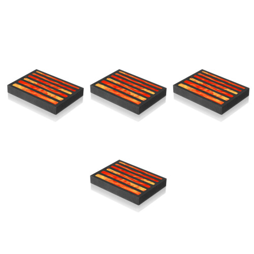 4Stk Schwarze Graphit-Ingot-Formen Für Metallgießen Und Hobby