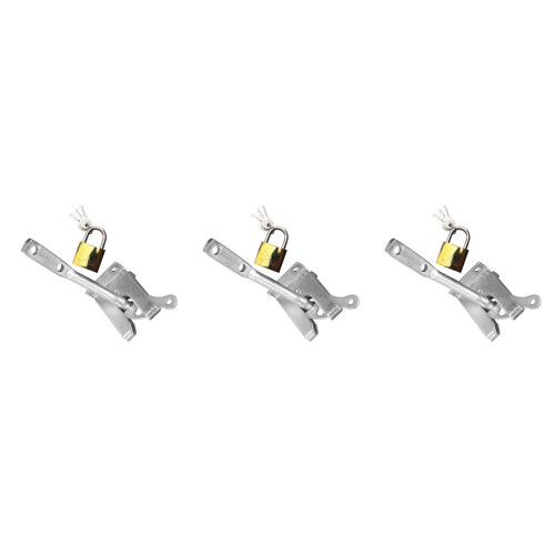 3Sets Torriegel Mit Kohlenstoffstahl, , Für Zauntür