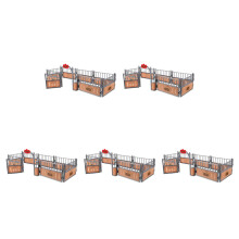 5Stk Plastik Zaun Spielset Pferde Stall