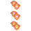 6Pcs Hard Hat Mesh Sun Shade Orange Full Brim Hardhat Accessory 1