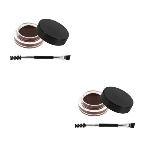 2Pcs Waterproof Eyebrow Styling Gel Dark Brown Hold