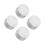 4Pcs Silver Plastic Shower Control Valve Handles Three-Way Water Mixer 1