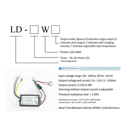 Microscope Power Source Lamps Built-in LED Dimming Power Supply Microscope Power Supply Test Measurement Tools 3W 2