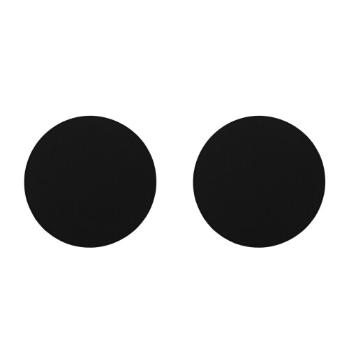 2Pcs Drum Practice Pads Black Rubber Mute Cymbal Silencer Accessories