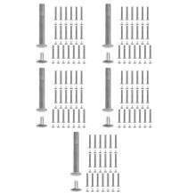 100Sets Vouwwaaier As Nieten Reparatieset Rvs Voor Champagnehandwaaier