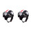 2Pcs Open Face Motorcycle ABS Material Multi Color with Visor 1