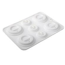 Silicone Coffee Lid Shaped Cake Mould - Chocolate Mousse & Dessert Baking Tool for Kitchen,Silicone Mould B