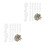 60Pcs Secure Plastic Glass Clips Clear Wardrobe Cabinet Mirror Holders 5