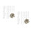 60Pcs Secure Plastic Glass Clips Clear Wardrobe Cabinet Mirror Holders 7