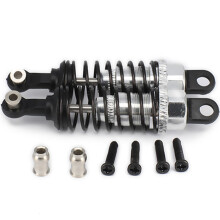 2 set Oil Adjustable 65mm  Damper for Rc Car 1/18  Hpi Hsp  Losi -Black & Silver