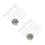 60Pcs Secure Plastic Glass Clips Clear Wardrobe Cabinet Mirror Holders 8