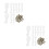 60Pcs Secure Plastic Glass Clips Clear Wardrobe Cabinet Mirror Holders 9