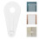 60Pcs Secure Plastic Glass Clips Clear Wardrobe Cabinet Mirror Holders 10