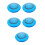 5Pcs Blue Pe Sport Disc Set Accurate Flight for Beach and Pool Play 8