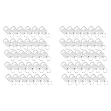 60 Pcs Stainless Steel Bottle Opener Keychain Beer Opener Portable Beer Bottle Opener for Kitchen and Party S