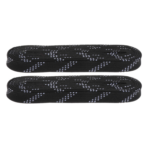 6Paare Robuste Schwarze Schnürsenkel Polyester Für Hockeyschuhe 2