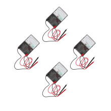 4Pièces Voltmètre Analogique Précis Noir Manuel Facile À Utiliser