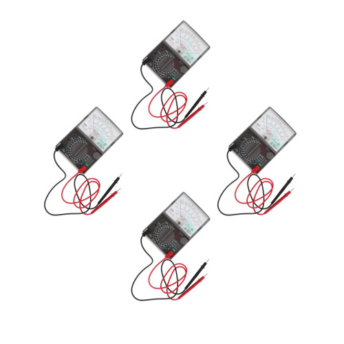 4Pièces Voltmètre Analogique Précis Noir Manuel Facile À Utiliser